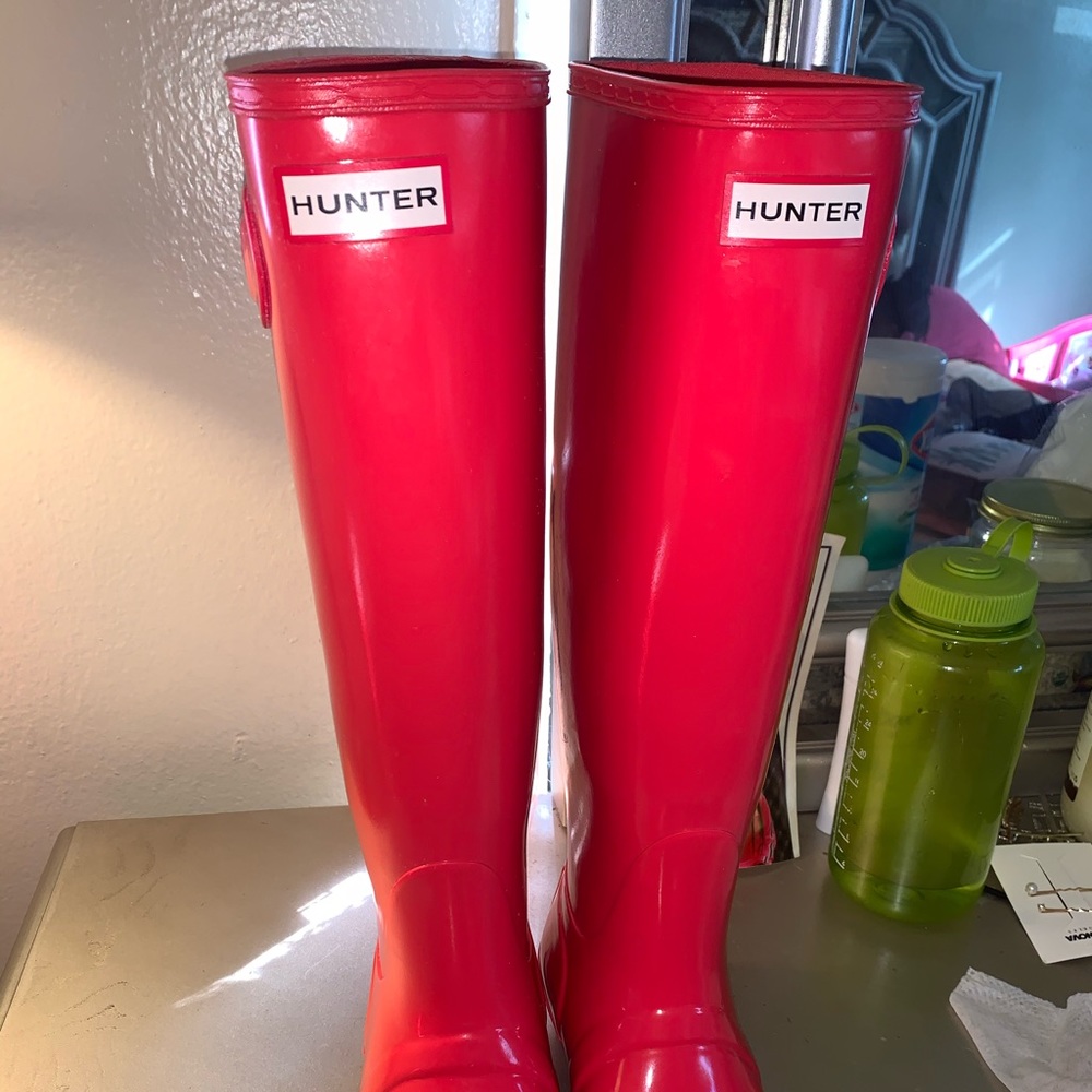 Women Hunter Tall Gloss Boots